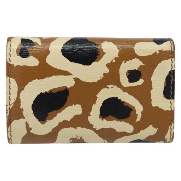 GUCCI Key Case Leather Brown Gold 354499 Auth - Picture 3 of 16